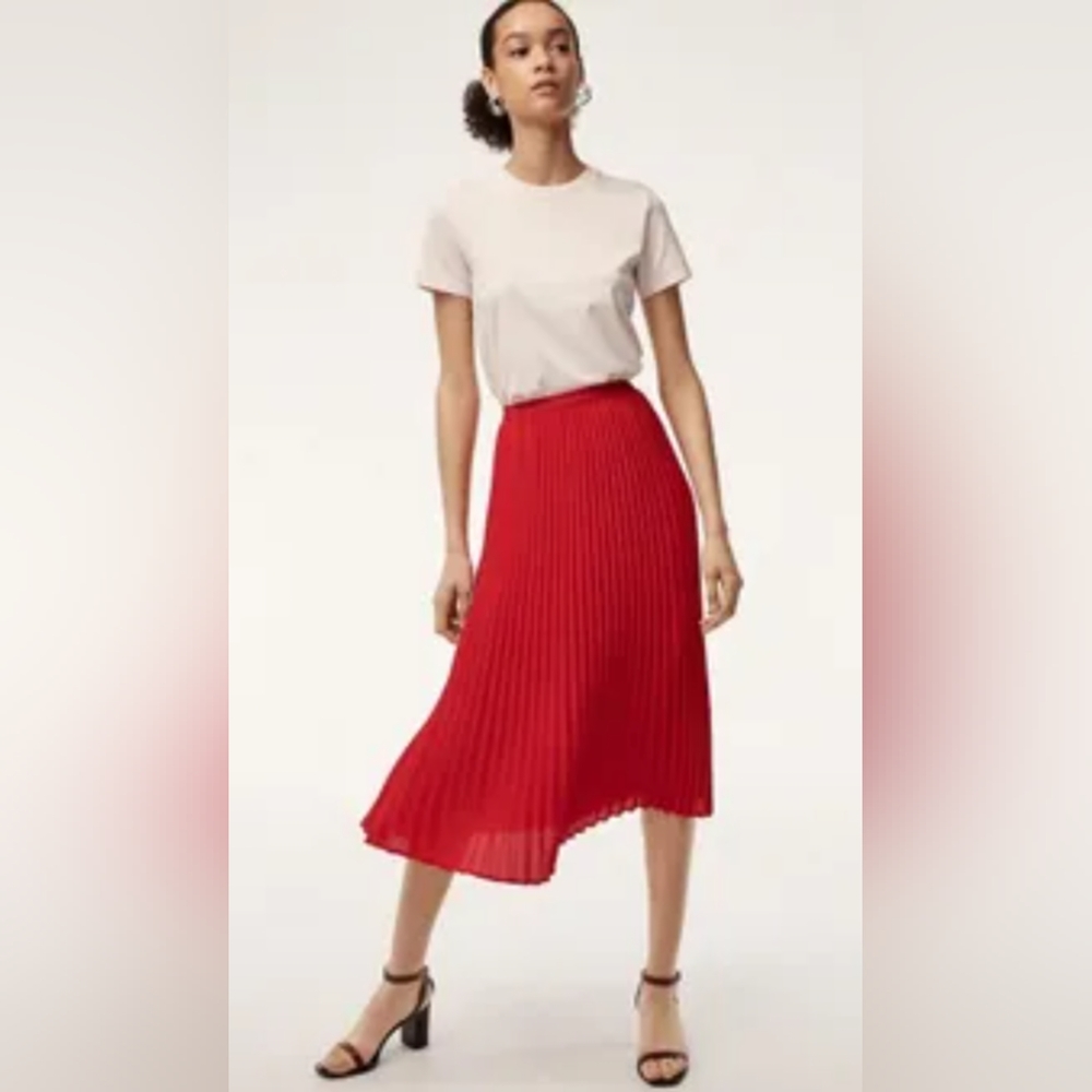 Red Jude Babaton pleated skirt